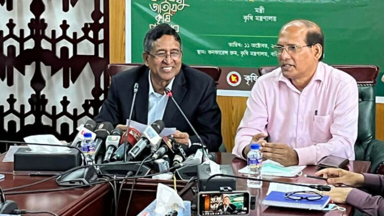 দুর্ভিক্ষের সম্ভাবনা নেই: কৃষিমন্ত্রী