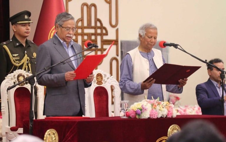 অন্তর্বর্তীকালীন সরকারের এক বছর পূর্ণ আজ