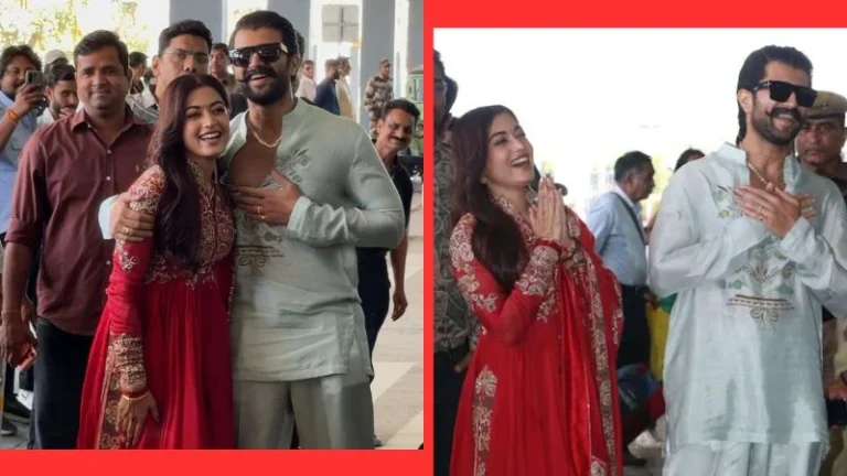 স্বামী-স্ত্রী হিসেবে প্রথম প্রকাশ্যে বিজয়-রাশমিকা