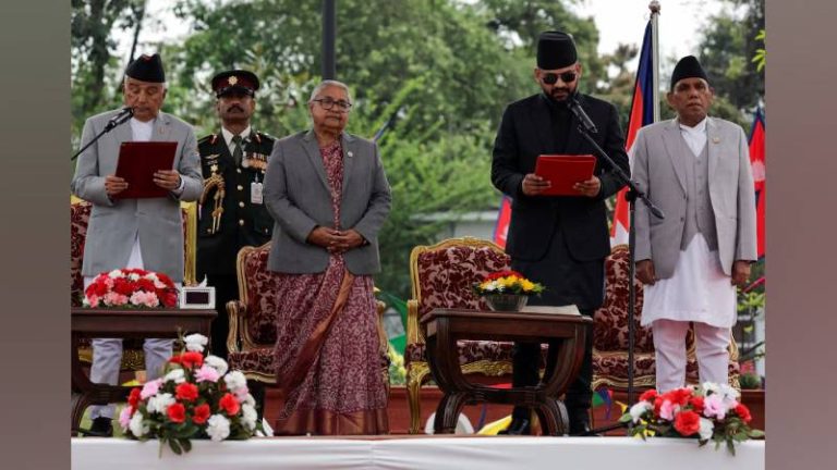 শপথ নিলেন নেপালের সর্বকনিষ্ঠ প্রধানমন্ত্রী বালেন্দ্র শাহ