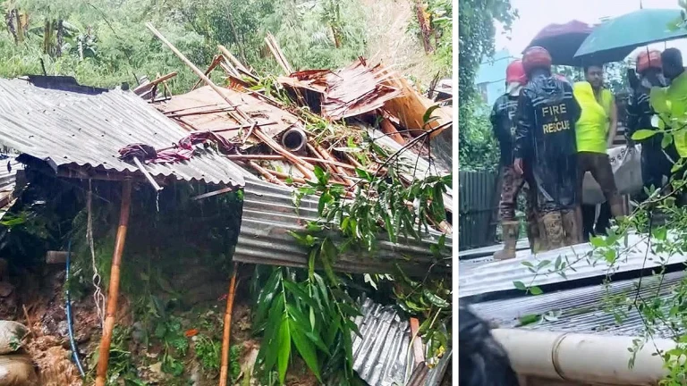 চট্টগ্রামে পাহাড়ধসে দুই শিশুর মৃত্যু