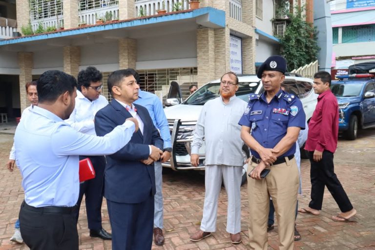 প্রধানমন্ত্রীর চট্টগ্রাম জেলা সফর উপলক্ষ্যে নিরাপত্তা ব্যবস্থা পরিদর্শন ডিআইজির