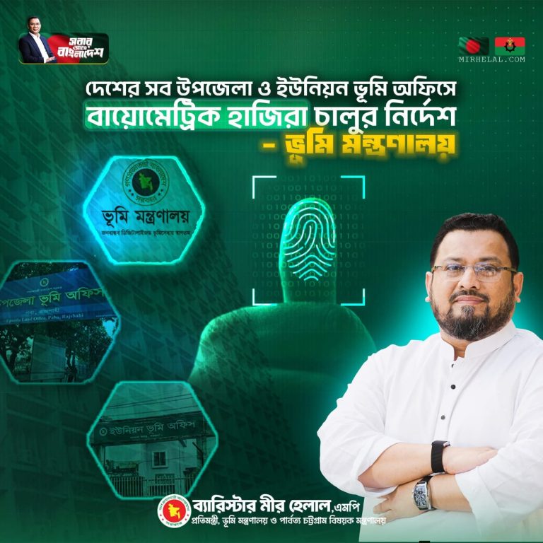 ‘ভূমিদৃষ্টি’ মোবাইল অ্যাপ চালু-ভূমি অফিসে বাড়বে স্বচ্ছতা ও জবাবদিহিতা