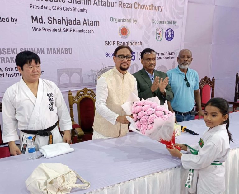 কারাতে তরুণদের শৃঙ্খলা, আত্মনিয়ন্ত্রণ ও আত্মবিশ্বাস গড়ে তোলে: মেয়র ডা. শাহাদাত